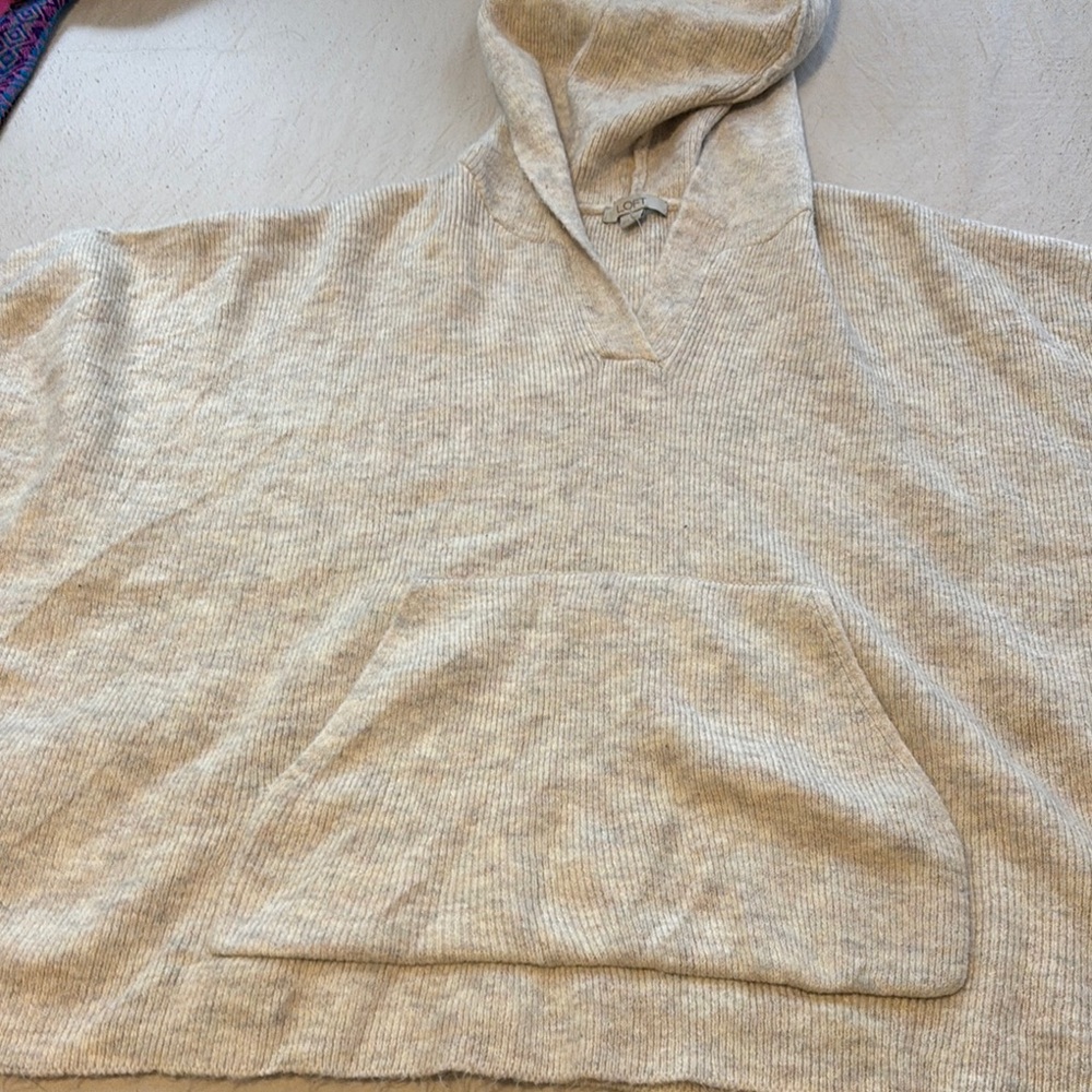 LOFT Cream Shrug Sweater Versatile Knit